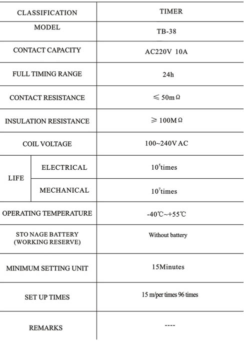 Time Switch TB 38 4